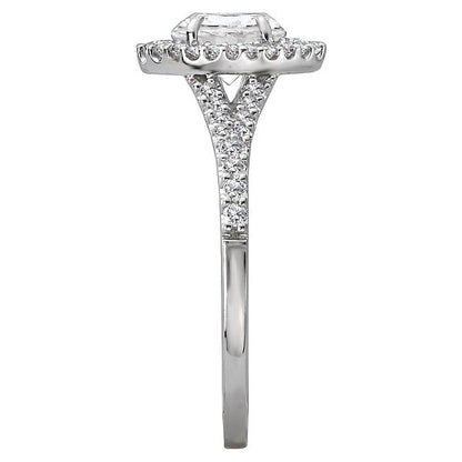 Halo Semi-Mount Diamond Ring