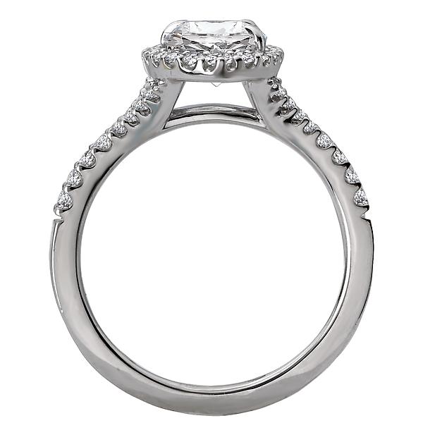 Halo Semi-Mount Diamond Ring