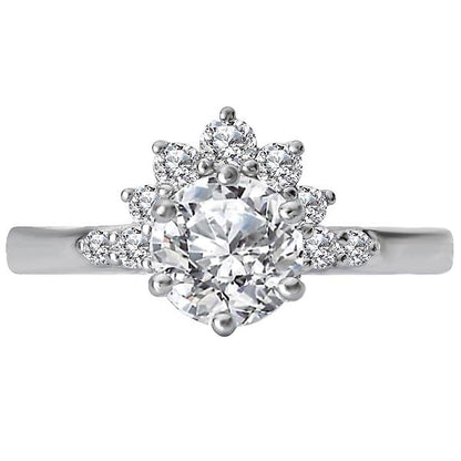 Halo Semi-Mount Diamond Ring