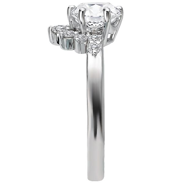 Halo Semi-Mount Diamond Ring