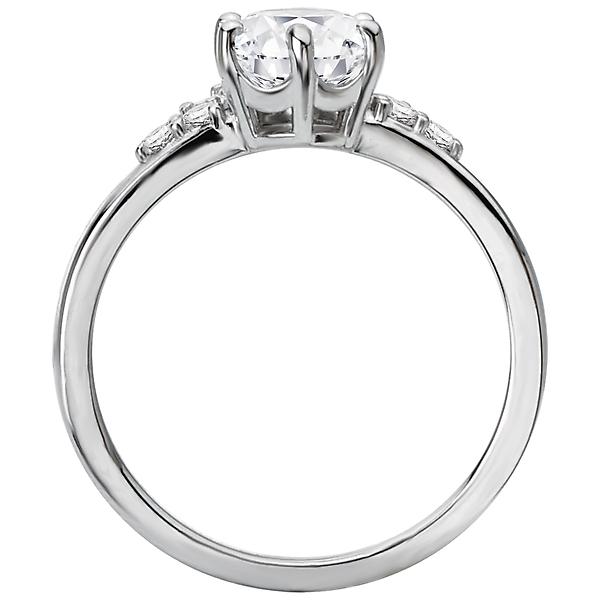 Halo Semi-Mount Diamond Ring