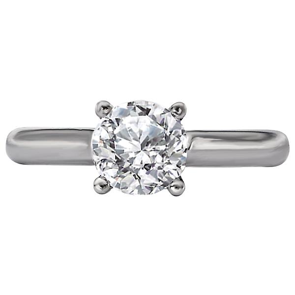 Solitaire Semi-Mount Diamond Ring