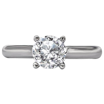 Solitaire Semi-Mount Diamond Ring