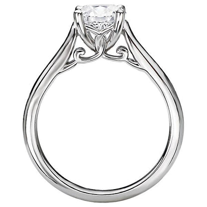 Solitaire Semi-Mount Diamond Ring