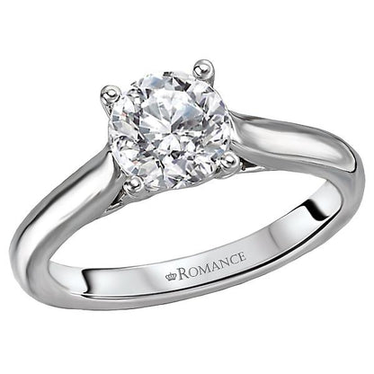 Solitaire Semi-Mount Diamond Ring