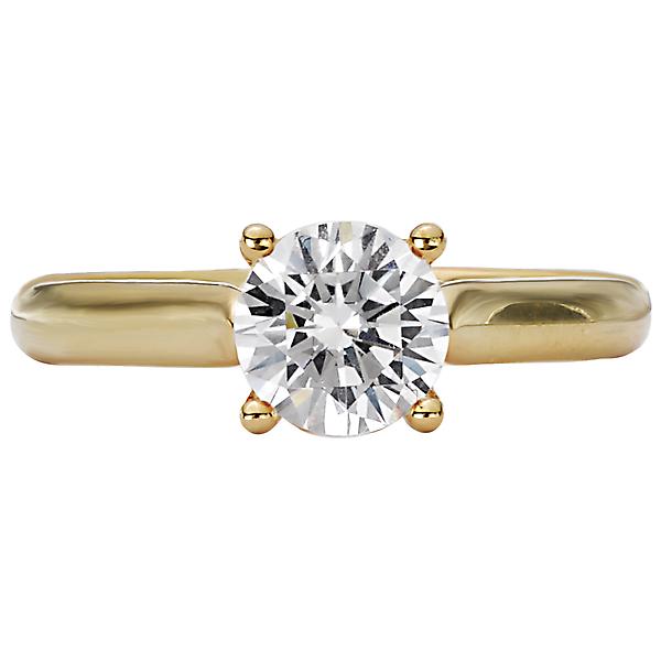 Solitaire Semi-Mount Diamond Ring