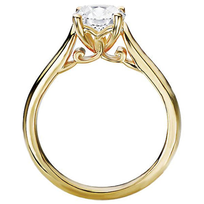 Solitaire Semi-Mount Diamond Ring