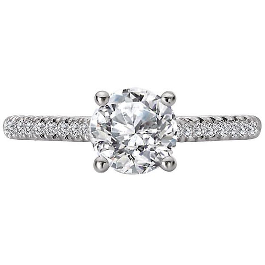 Diamond Semi-Mount Diamond Ring