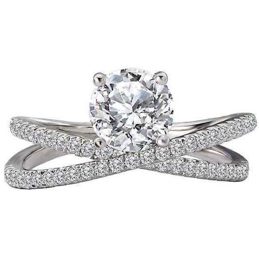 Diamond Semi-Mount Engagement Ring