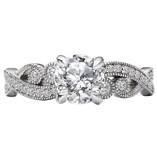 Diamond Semi-mount Engagement Ring