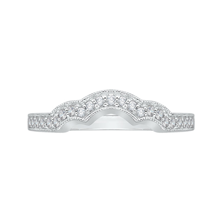 Round Diamond Wedding Band