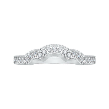 Round Diamond Wedding Band