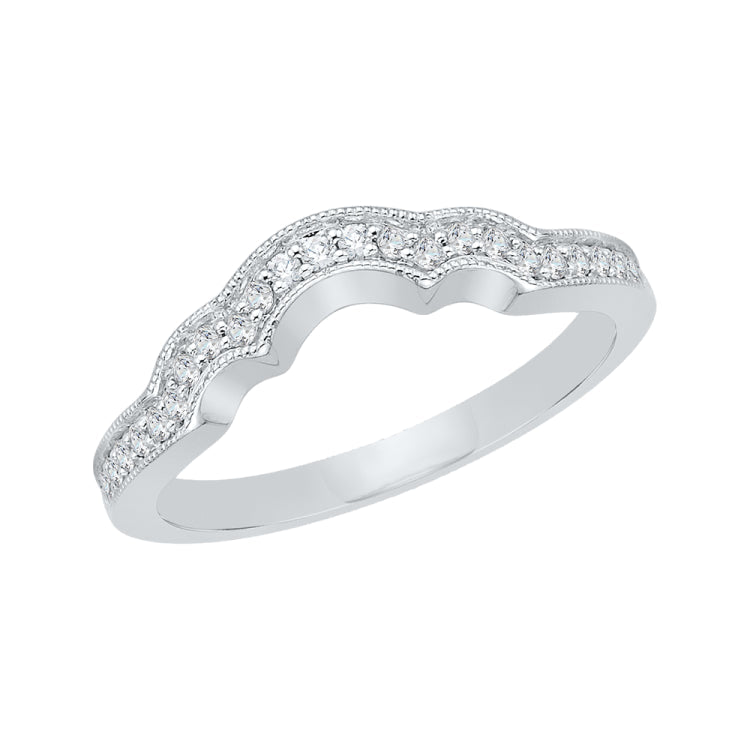 Round Diamond Wedding Band