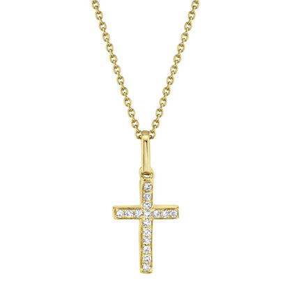 0.06CT DIAMOND CROSS NECKLACE