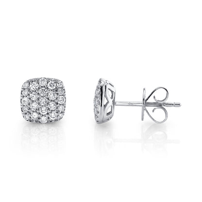 0.50CT DIAMOND PAVE STUD EARRING