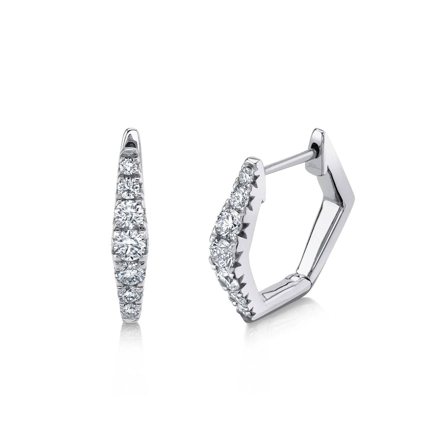 0.49CT DIAMOND HUGGIE EARRING