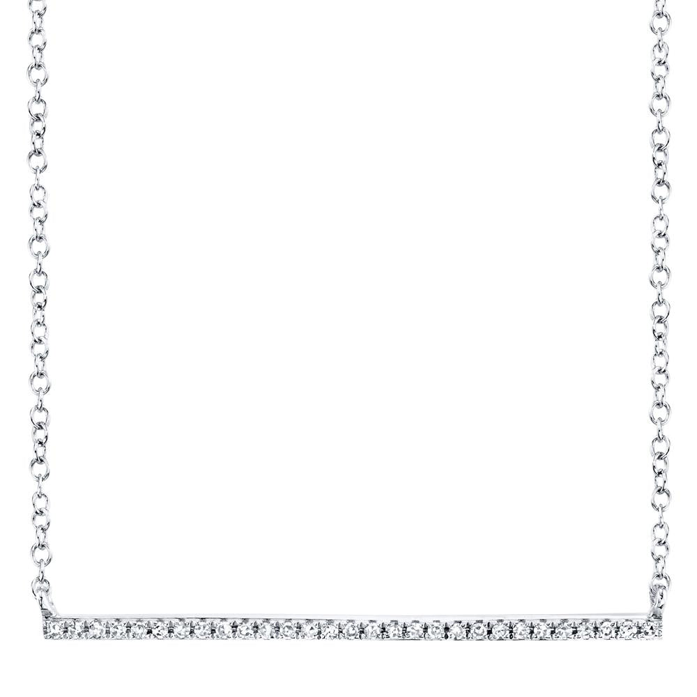 0.08CT DIAMOND BAR NECKLACE