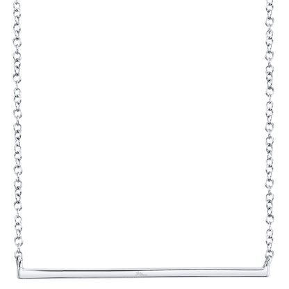 0.08CT DIAMOND BAR NECKLACE