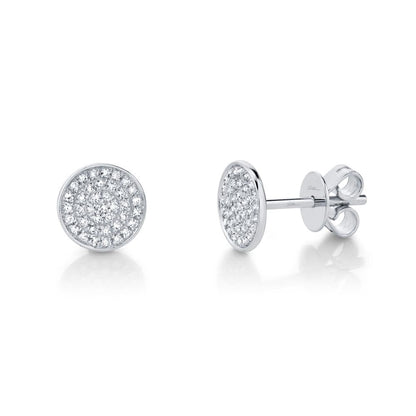 Emmie 0.17Ct. Diamond Pave Circle Stud Earring