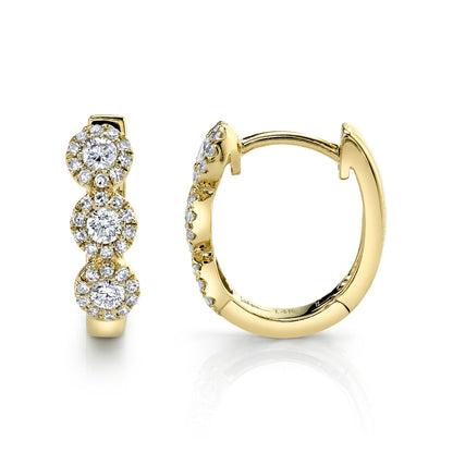 0.37CT DIAMOND HUGGIE EARRING