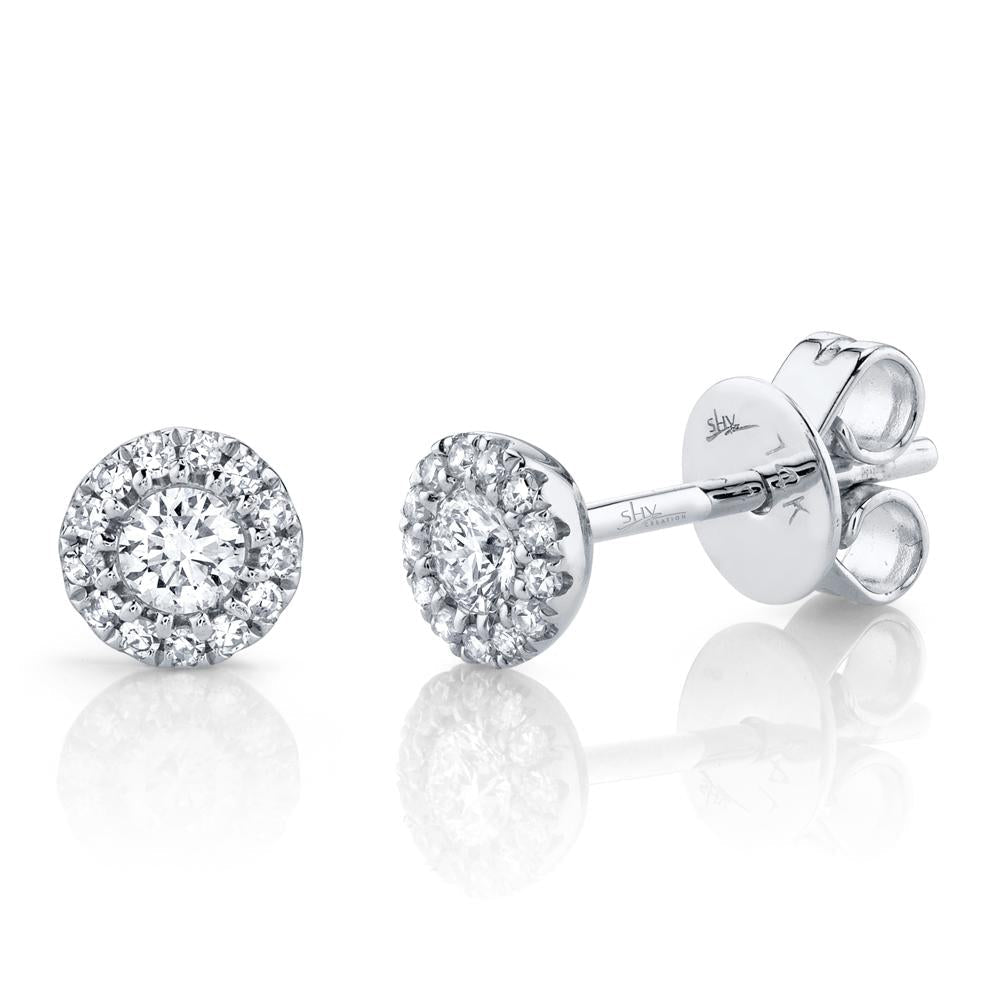 0.24CT DIAMOND STUD EARRING