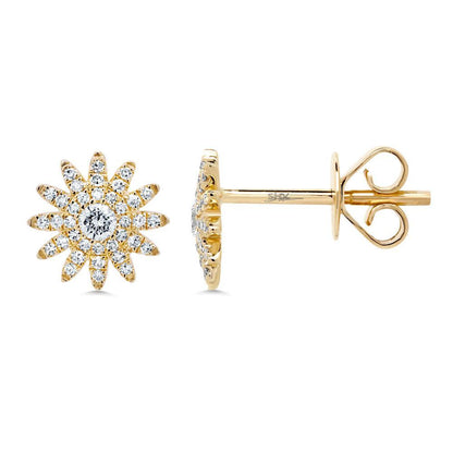 Aurora 0.24 Ct. Diamond Starburst Stud Earring