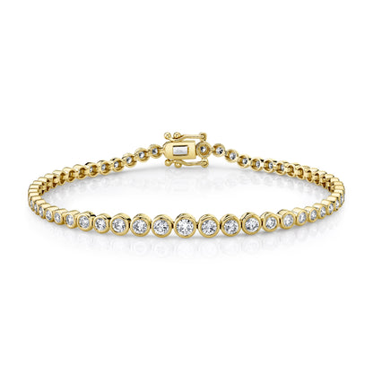 1.90CT DIAMOND BEZEL TENNIS BRACELET