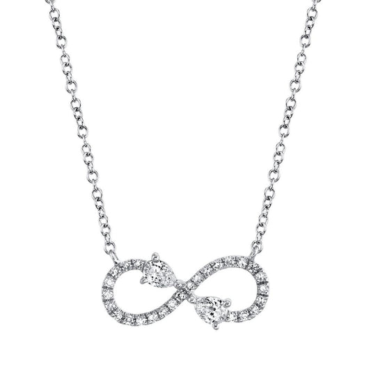 0.22CT DIAMOND INFINITY NECKLACE