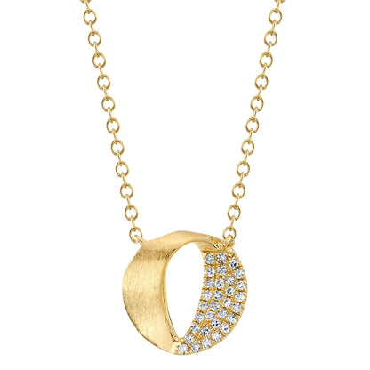 0.07CT DIAMOND CIRCLE NECKLACE